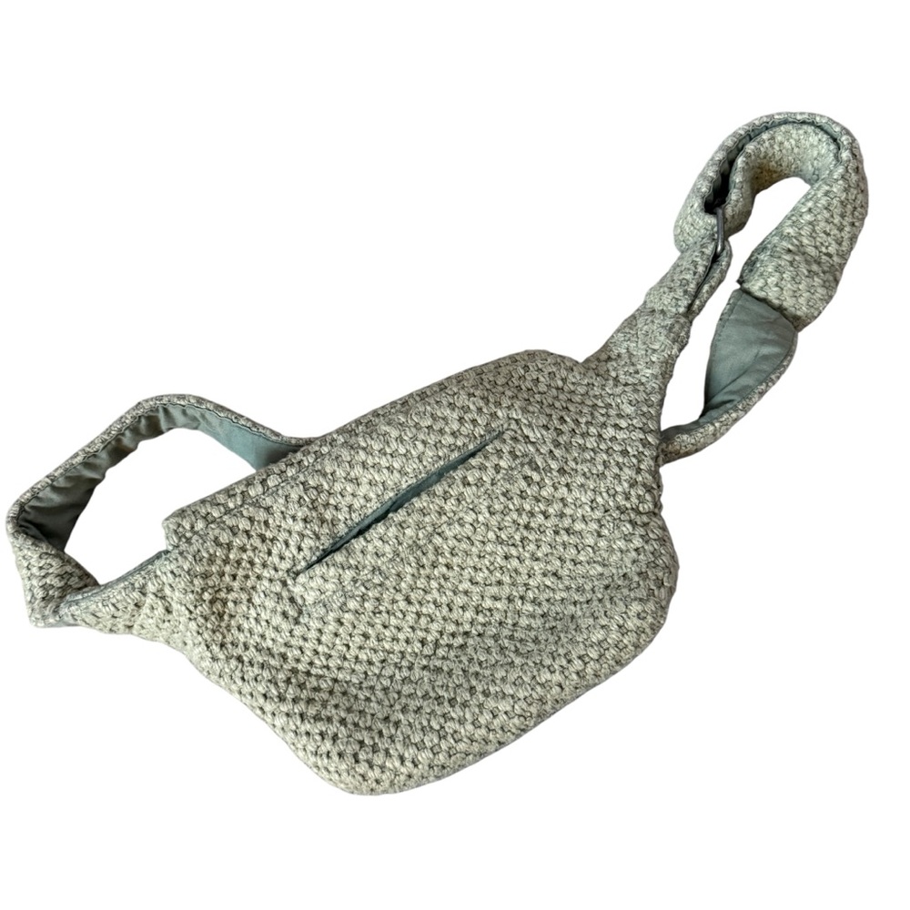 Free People Kinsley Knit Sling Green Flap Bag - Picture 5 of 8